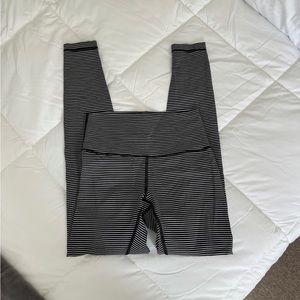 lululemon wunder under striped leggings